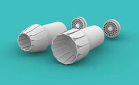 F-14 D - 2 x GE Engine Exhaust Mix Open/Close Option (for Revell kits) - Image 1