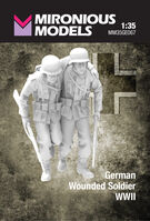 German Wounded Soldier WWII