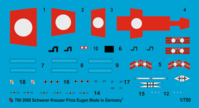 Markings For The Heavy Cruiser Prinz Eugen For Trumpeter