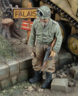 US tanker with Thompson sub machine gun WWII - Image 1