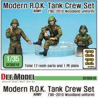 Modern ROK Army Tank Crew set 3 Figures (Woodland Uniform)