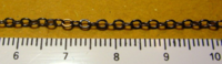 2.6x2.0x0.4 mm black oval chain