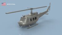 Bell UH-1 D Huey - 3D printing (4 helicopters)