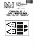 Aero Ae-145 Canopy Airbrush Mask For Kovozavody Prostejov