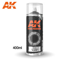 AK1009 FINE PRIMER BLACK SPRAY - Image 1