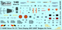 F-16AM Falcon FA-131 "Solo Display 2007-2008" Belgian AF