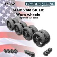 M3/5/8 Stuart worn wheels - Image 1