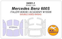 Mercedes Benz 600S (ITALERI #3638 / ACADEMY #15506) - (Double sided) - Image 1