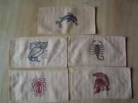 Greek Bireme - Set Of Sails With Printing - Image 1