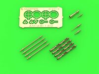 PZL P11c  - details set - wz. 33 machine gun barrels, gunsight and Venturi Tube - Image 1