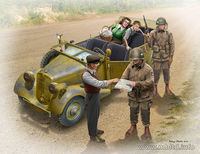 US Paratroopers and Civilians, 1945 (nie zawiera zamochodu/car not included)