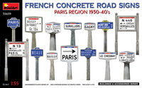 French Concrete Road Signs Paris Region 1930-40s - Image 1