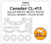 Canadair CL-415 (HELLER #80370, #80373, #52702 / REVELL #04998 / ITALERI #1362) + wheels masks