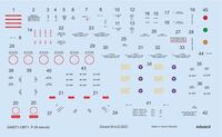 P-38 stencils TAMIYA/ACADEMY/HASEGAWA