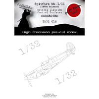 Spitfire Mk.I/II (1970s Release) Optical Illusion Control Surfaces CORRECTED (Hasegawa) - Image 1