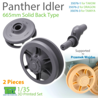 Panther Idler 665mm Solid Back Type - Image 1