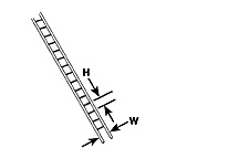 Ladder- Drabina 3.2 x 6.4 x 125 mm - Image 1