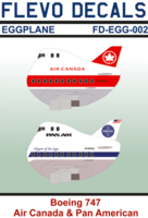 Boeing 747 Air Canada and PAN American