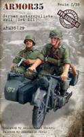 German motorcyclists WWII, (Set III) - Image 1