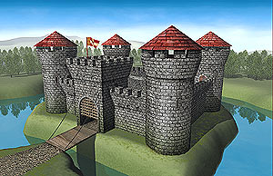 Medieval stone fortress - Image 1