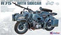 German IIWW Motorcycle BMW R75 with Sidecar - Image 1
