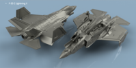 F-35 C Lightning II folded wings (5 planes) - Image 1