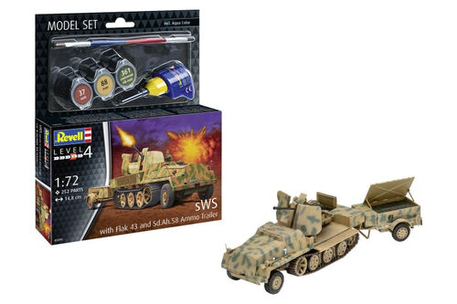 sWS With Flak 43 And Sd.Ah.58 Ammo Trailer Model Set - Image 1