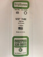 Round Polystyrene Tubes 4,0 mm (60 cm) (1 pc)