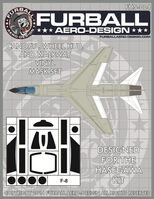 Vought F-8 E Crusader - canopy frame paint mask (designed to be used with Eduard, Hasegawa and Hobby 2000 kits) - Image 1