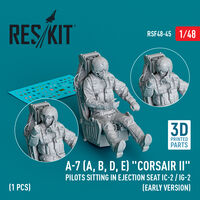 A-7 (A, B, D, E) Corsair II Pilots Sitting In Ejection Seat IC-2 / IG-2 (Early Version) (3D Printed) (1pc) - Image 1