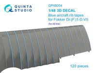 Fokker Dr.(F)I-D.VII - Blue Rib Tapes (for all kits) - Image 1