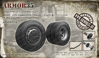 KAMAZ-43253(biaxial) Wheel set KAMA-310 (Euro), highway version (6 pcs.+1 spare + front beam)