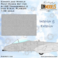 A-10C Thunderbolt II Canopy And Wheels Paint Mask Set (For G.W.H. L4829)