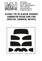VW 82 KFER Window Airbrush Mask - Image 1