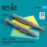 GBU-31 (V) 4/B Thermally Protected Bombs U.S. Navy (2pcs) (F/A-18E/F, F-35B) (3D Printed) - Image 1