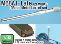 M68A1 105mm Metal Barrel Late Type(for 1/35 M60A3)