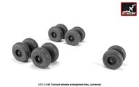 C-160 Transall wheels w/weighted tires