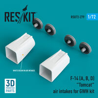 F-14 (A, B, D) Tomcat Air Intakes For GWH Kit (3D Printed) - Image 1