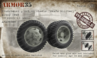 Studebaker set of wheels OMAHA Military after 1945 - Image 1