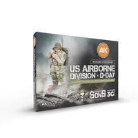 US Airborne Division, D-Day Wargame Starter Set 14 Colors And 1 Figure (Exclusive 101st Radio Operator)