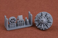 SBD-5 Dauntless Engine And Oil Cooler With Exhaust Set (For Hasegawa/Hobby2000 Kits)