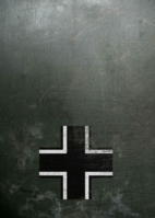 Grunge self adhesive base Balkan Kreuz 19x13cm - Image 1