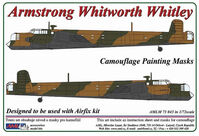 Armstrog Whittwort Whitley Mk.V - Camouflage Painting Masks (for Airfix Kits)