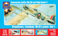Supermarine "Spitfire" Mk.XIV British fighter vs. "V-1" German flying bomb - Image 1