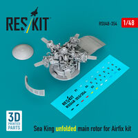 Sea King Unfolded Main Rotor For Airfix Kit (3D Printed)