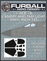 Rockwell B-1B Lancer - Canopy and Taxi Light masks (designed to be used with Revell kits) - Image 1
