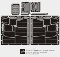 Pz.Kpfw.VI Ausf.B KING TIGER Fenders & Side Skirts, Late/Final Version, Wide-Spaced Base (for Dragon/Zvezda Kit)