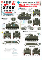 USM113 in Vietnam # 2. 1 Bn / 50th (Mech) Infantry M113A1 ACAV. - Image 1