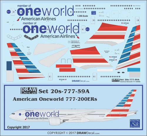 Boeing 777-200ER - American Airlines Oneworld New Colors - Image 1