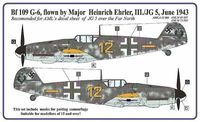 Camouflage painting masks Bf-109G-6 Mjr H. Ehler